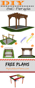 8x10 Pergola Free Pdf Plans Pergola Plans Small Pergola Pergola