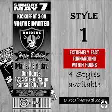 Extremely Fast Turnaround Time And Communication If Ordered By 8 00 Pm Cst You Ll Have You Football Birthday Invitations Ticket Style Invitations Invitations