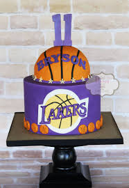 Get authentic los angeles lakers gear here. 38 Lakers Cakes Ideas Basketball Cake Lakers Cake