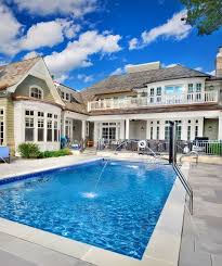 Park Ridge Swimming Pool And Separate Hot Tub Swimming Pool Designs Inground Pool Designs Rectangular Pool