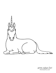 Coloring pages, animals, printables, unicorns / by the art kit / 1 minute of reading. Top 100 Magical Unicorn Coloring Pages The Ultimate Free Printable Collection Print Color Fun