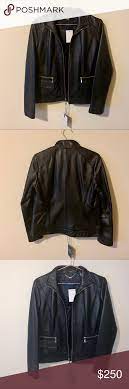 Cole Haan Leather Jacket Leather Jacket Clothes Design Lambskin Leather Jacket