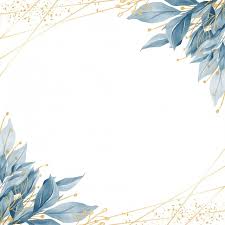 Elegant Blue Leaves Border With And Decoration Border Wedding Invitation Png Transparent Clipart Image And Psd File For Free Download Damask border invitation in royal blue | zazzle. elegant blue leaves border with and