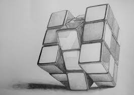 Rubik S Cube By Orderedbychaos Art Drawings Sketches Simple Art Drawings Simple Cool Art Drawings
