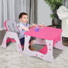 3 In 1 Infant Table And Chair Set Baby High Chair Baby High Chair High Chair Table And Chairs