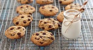 Chewy Chocolate Chips Cookies Kue Coklat Chip Resep Biskuit Keping Coklat