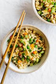 Slice the spring onions and diced the serve up your cauliflower rice stir fry alongside fish, chicken, and red meat dishes. Cauliflower Fried Rice Downshiftology