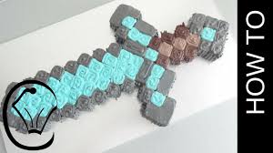 Wielding a diamond pickaxe, this cake will bring a sparkle to your kiddo's eye. Cake Minecraft Diamond Sword Pull Apart Cake By Cupcake Savvy S Kitchen Youtube