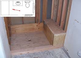Foundation Shower Bench Framed Shower Shower Remodel