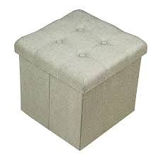 Free shipping for many items! Fsobellaleo Linen Folding Storage Ottoman Foot Rest Coffee Table Green15 X15 X15 Buy Online In Andorra At Andorra Desertcart Com Productid 30625678