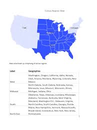 The bureau recognizes four census regions within the united states and further organizes them into nine divisions. Us Map Showing States Merged To Show As The Regions Issue 80 Highcharts Map Collection Dist Github