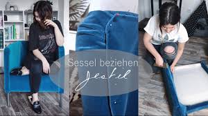 Melde dich hier an, oder erstelle ein neues konto, damit du: Sessel Neu Beziehen Diy Velvet Samt Trend Jestil Youtube