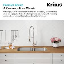 Quartz makes it a beautiful choice for any space or location. Kraus 35 Undermount 60 40 Double Bowl 16 Gauge Stainless Steel Kitchen Sink With Free Shipping Kitchensource Com
