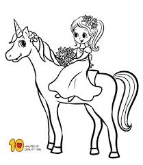 Unicorn coloring pages for girls. Coloring Page Girl Riding A Unicorn Unicorn Coloring Pages Cartoon Coloring Pages Bunny Coloring Pages