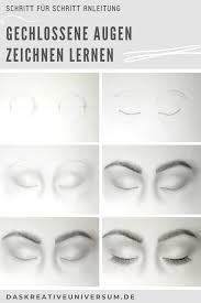 Geschlossene Augen Zeichnen Lernen Augen Zeichnen Zeichnen Anleitung Zeichnen Lernen