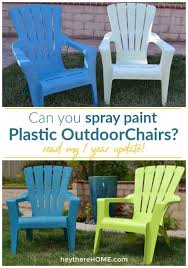 1 year later spray painted plastic outdoor chairs spray paint plastic painting plastic outdoor chairs