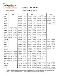 Abaco Tides Charts Best Format Custom Easy To Read