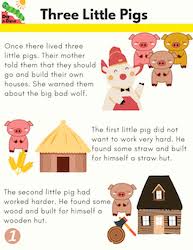 Three little pigs story sequence drag the story events in the correct order. Three Little Pigs Story Pack Free Printables Early Reading Pre K Kindergarten