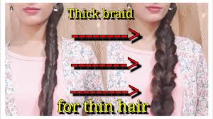 The fishtail braid, sometimes also referred to as the herringbone braid, is created in a similar fashion to the french braid. How To Thick Braid For Thin Hair Faux Fishtail Braid Medium To Long Hair Ranaprava Barman Youtube