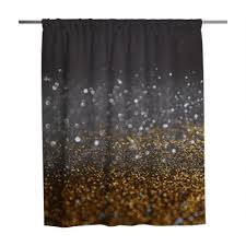 Enjoy a bath and shower with elegant shower curtains. Glitter Vintage Lights Background Gold Silver Blue And Black De Focused Shower Curtain Pixers We Live To Change
