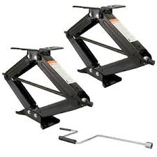 Maybe you would like to learn more about one of these? Set Of 2 5000 Lb 24 Rv Trailer Stabilizer Leveling Scissor Jacks With Handle Ebay