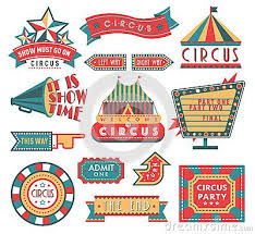 Circus Vintage Labels Banner Vector Illustration Isolated On White Stock Vector Illustration Of Blank Emb In 2020 Banner Vector Vector Illustration Fun Illustration
