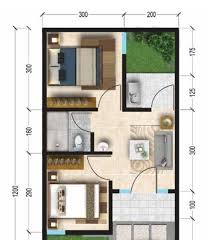 Desain Rumah Minimalis 3 Kamar Ini Menggambarkan Tiga Kamar Yang Berhadapan Dan Ruang Tamu Diapit Ditengah Permainan Garis Pada Di 2020 Denah Rumah Rumah Desain Rumah