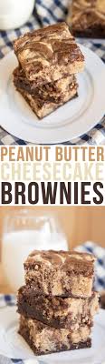 Peanut Butter Cheesecake Swirled Brownies Lmldfood
