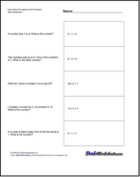 Work word problems these algebra 1 equations worksheets will produce work word problems with ten problems per worksheet. Pre Algebra Word Problems All Operation Pre Algebra Algebra Worksheets Word Problems Word Problem Worksheets