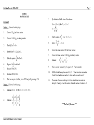 In math questions answers each questions are solved with explanation. Form 1 Mathematics Questions And Answers Malaysia Fill Online Printable Fillable Blank Pdffiller