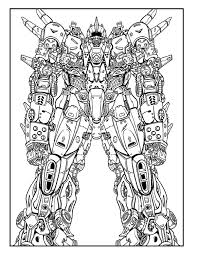 Robots Coloring Book: Sci-fi Cyborgs, Mecha Designs (digital Download) -  Etsy