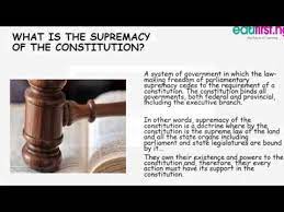 Article 6 of the constitution not only states that all debts and prior engagements before the constitution was written are still in effect, it also this is known as the supremacy clause in the u.s. Supremacy Of The Constitution Civic Education Jss3 2nd Term Youtube