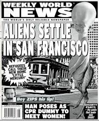 Humor News Tabloids Magazines Funny Headlines Aliens Funny Headlines