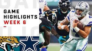 En su cuarta temporada con dallas, zeke finalizó con 1,357 yardas, menos que en 2018 (1,434), pese a jugar un partido más este año. Jaguars Vs Cowboys Week 6 Highlights Nfl 2018 Youtube