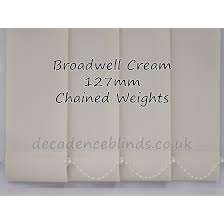 Vertical slat blinds from schenker storen allow you to alter the amount of light that enters a room and to darken it as desired. Broadwell Cream Replacement Vertical Blind Slat 127mm 5 Wide