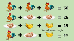 Math riddle with answer number and math puzzle brainfans. Hen Eggs And Banana Puzzle Only For Genius Math Equation Puzzle Youtube