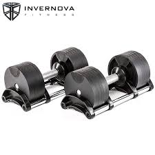 Las mejores mancuernas ajustables para montar tu propio gimnasio en casa y machacar tus brazos con entrenamiento. Set De 2 Mancuernas Ajustables 2kg 20kg Invernova Fitness