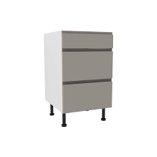It's crazy how gray cashmere looks so different in so many different lights. Handleless Cashmere Gloss 500mm 3 Drawer Premium Unit Homebase
