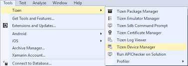 You can press windows + r to open windows run, type cmd and hit enter to open windows command prompt. Device Manager Tizen Docs