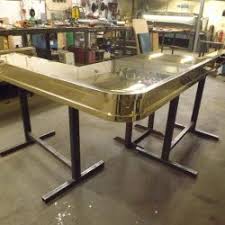 Here we created a medieval hammered top with ornate. Adg Metalworkers Ltd Bar Tops
