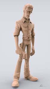 Rick Grimes Sculpt Nicole Padilha Game Character Design 3d Model Character Character Modeling