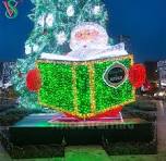 LED Outdoor Street Decoration Motif 3D Christmas Santa Claus ...
