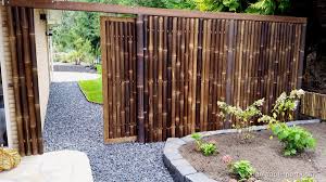 Our bamboo garden contains 130 bamboo species from china, japan, the himalaya and americas, making it one of the largest collections in the uk. Black Bamboo Sliding Gate Fence