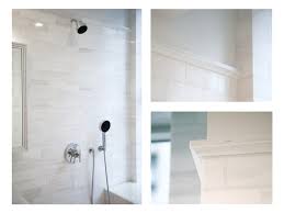 The veining in white carrara marble is mainly grey with light to a white background, but carrara can also have a slight gold tint to. Sutton Place Residence Guest Bath Marble Subway Tile Moldings