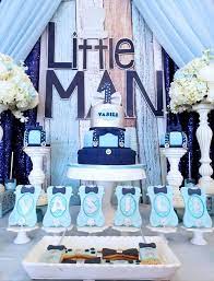 Free standard shipping with $49 orders. Little Man First Celebration Cake Table Boy Baby Shower Themes Boy Shower Themes Popular Baby Shower Themes