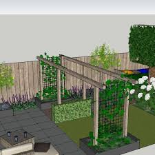 Kindvriendelijke Achtertuin Veenendaal Even If The Topography Of Your Backyard Snakes Into A Steep Slope You In 2020 Back Gardens Outdoor Gardens Outdoor Pergola