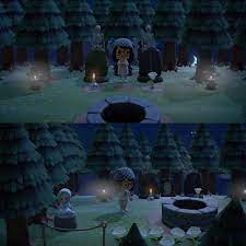 Solstria After Dark Wanted To Share My Haunted Forest With Y All Animalcrossing Animal Crossing Qr Animal Crossing Haunted Forest