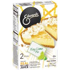 I know they contain eggs, sour cream, condensed milk, and other not really healthy. Edwards Desserts Key Lime Pie 2 Pie Slices 6 50 Oz Ice Cream Cakes Pies Reasor S