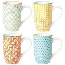 Ships free orders over $39. 4 Piece Tall Coffee Mug Set Color Overstock 30077055