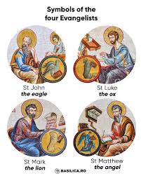 Basilica News Agency - The symbols of the four Evangelists are explained as  follows: 🦅 The eagle is attributed to St. John the Evangelist because he  rises like an eagle in the